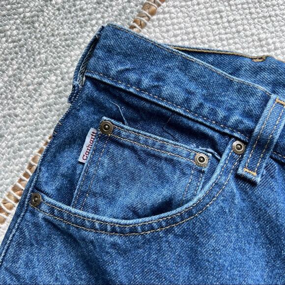 Carhartt Blue Straight Leg Relaxed Fit Jeans Men’s 40 x 32 - Picture 6 of 9